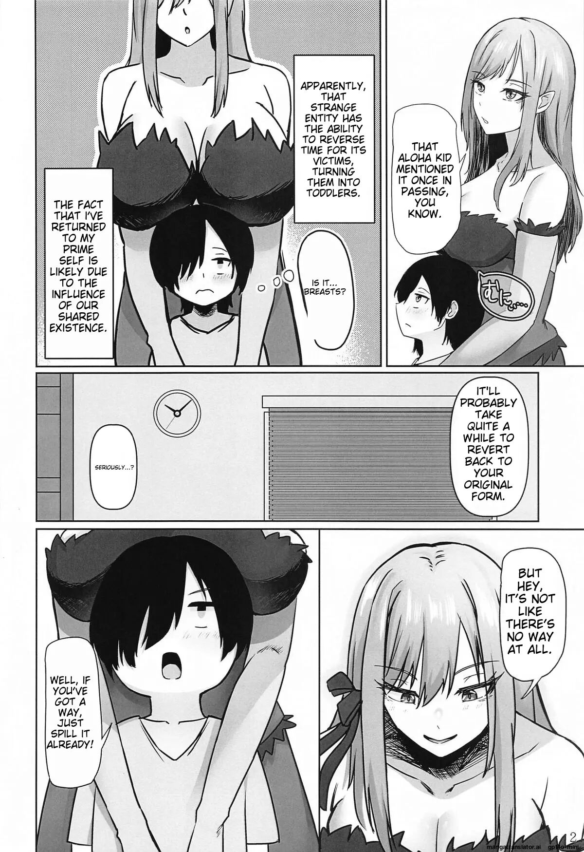 Iyashimonogatari ~kinpatsu Glamour Na Kyuuketsuki To Dekachichi Class Iinchou Ni Yoru Sex Chiryou~ Chapter 1000 Page 3